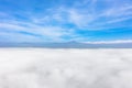 Aerial top view cloudscape. Texture of clouds. View from above